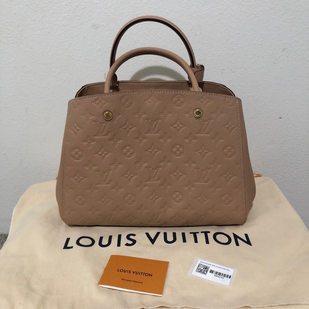 Louis Vuitton Empreinte Montaigne MM Papyrus